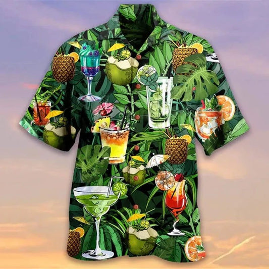 Trendy 3D Print Hawaiian Shirts for Men