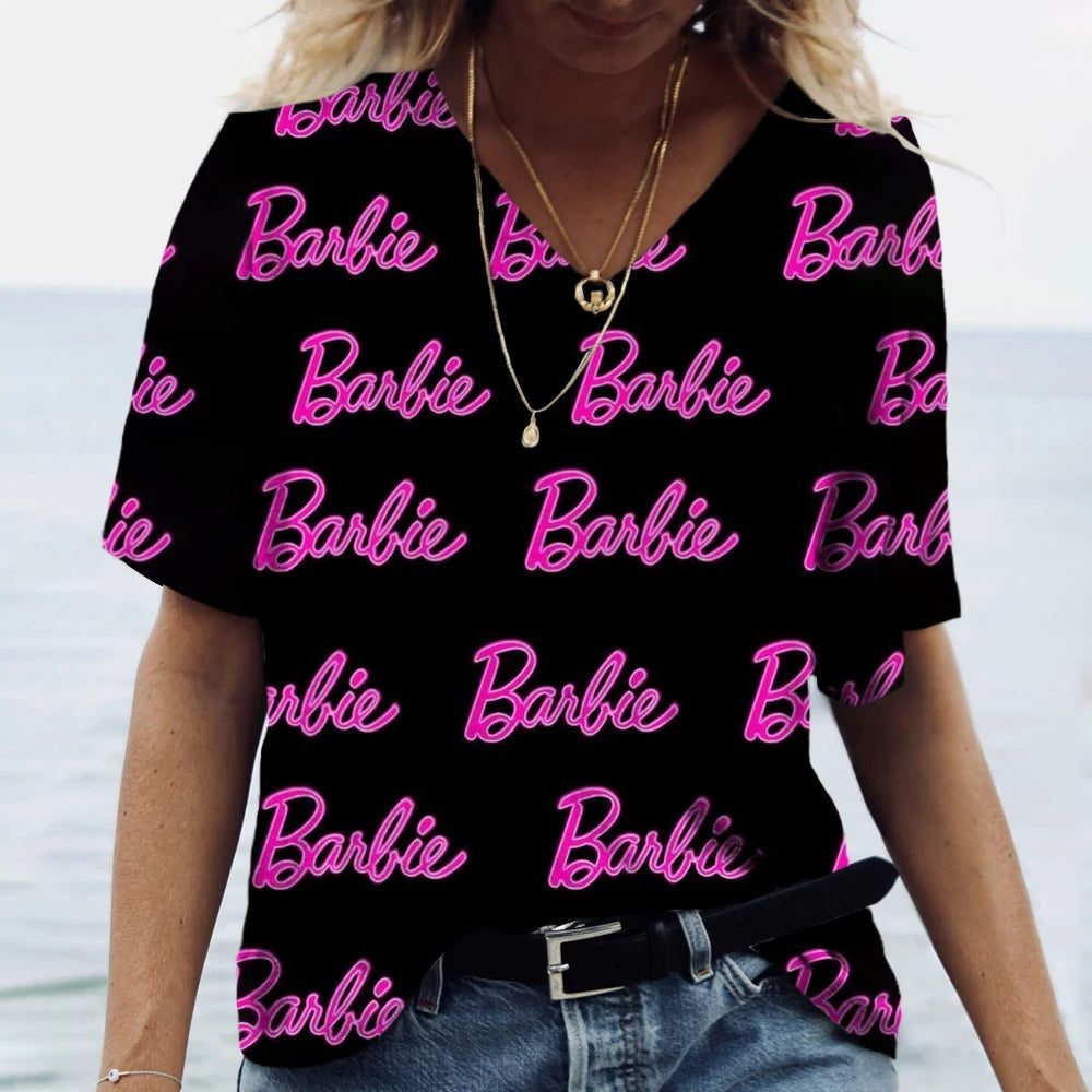 Funny Summer T-Shirt for Women - Barbie