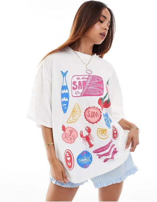 Trendy Oversized Women's T-Shirts for Summer