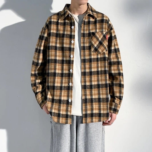 Plus Size Flannel Shirt for Men