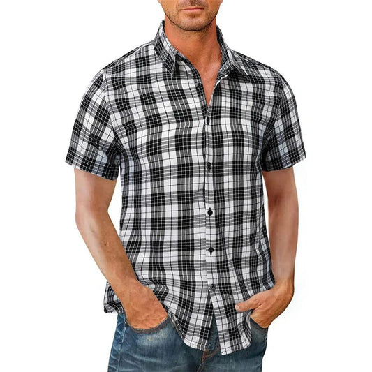 2023 Casual Plaid Flannel Shirt for Men