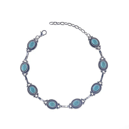 Boho Vintage Turquoise Anklet for Women