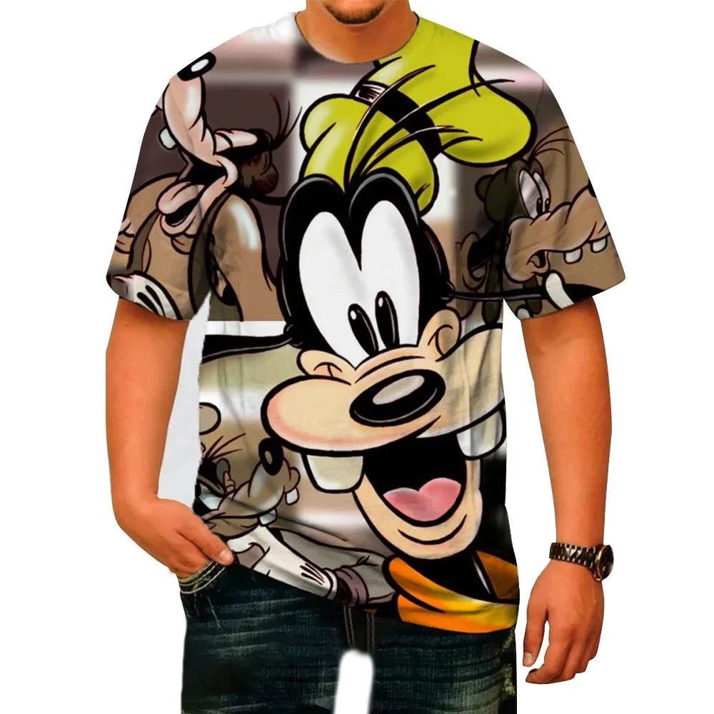 Men's Cartoon Print Summer Casual T-Shirt
