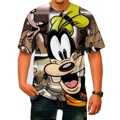 Men's Cartoon Print Summer Casual T-Shirt