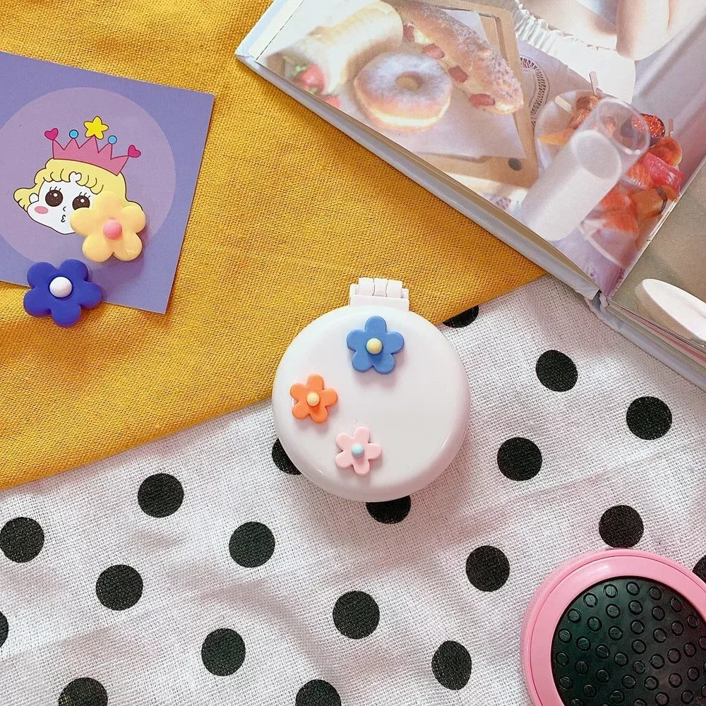 Compact Travel Hair Brush with Mirror