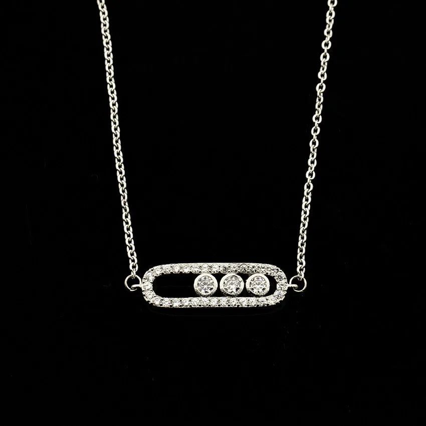 Elegant Gold Plated Crystal Bead Wedding Necklace