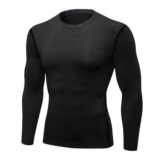 Men's Thermal Long-Sleeve Fitness T-Shirt - Fast Dry