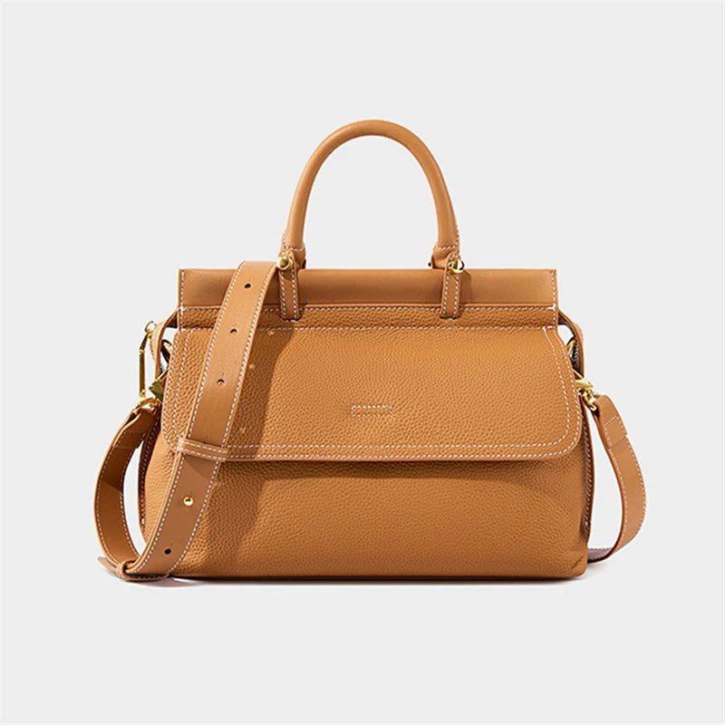 Genuine Leather Work Tote Handbags for Women