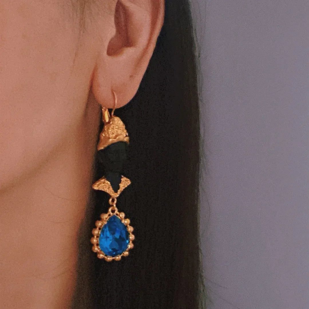 Vintage Pearl Medieval Stud Earrings for Women