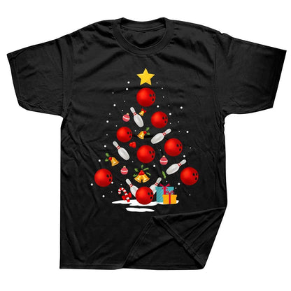 Funny Bowling Christmas T-Shirt for Men