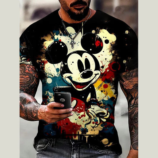 High-Quality Men's Disney Mickey Mouse T-Shirt