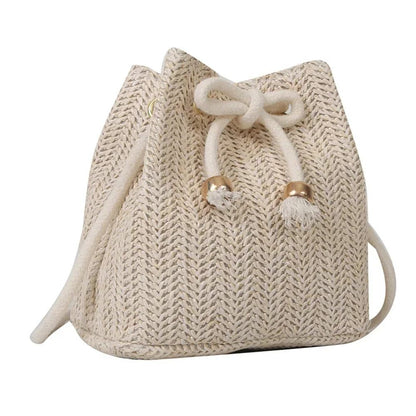 Summer Boho Straw Crossbody Bag for Women