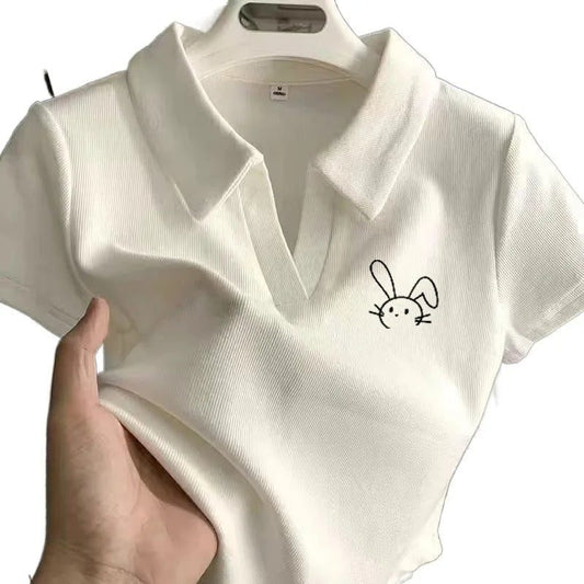 2024 Women's Slim Fit Cropped T-Shirt