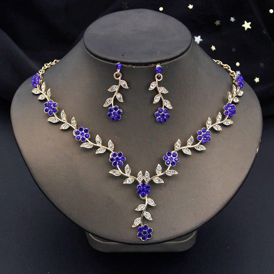 Elegant Baroque Bridal Crown Jewelry Set