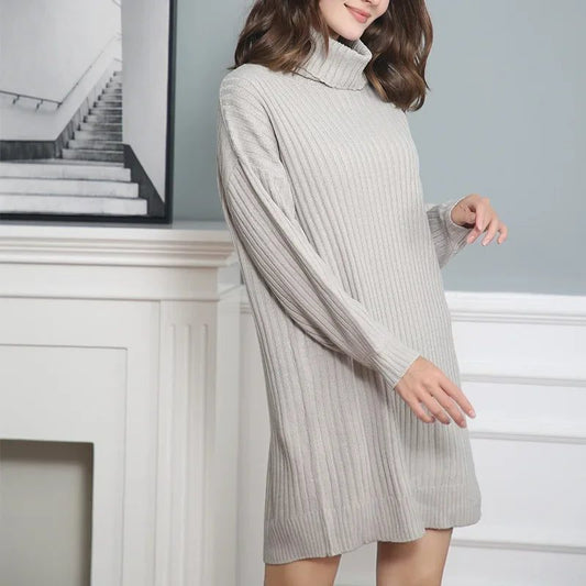 Trendy Women’s Mid-Length Sweater Dress