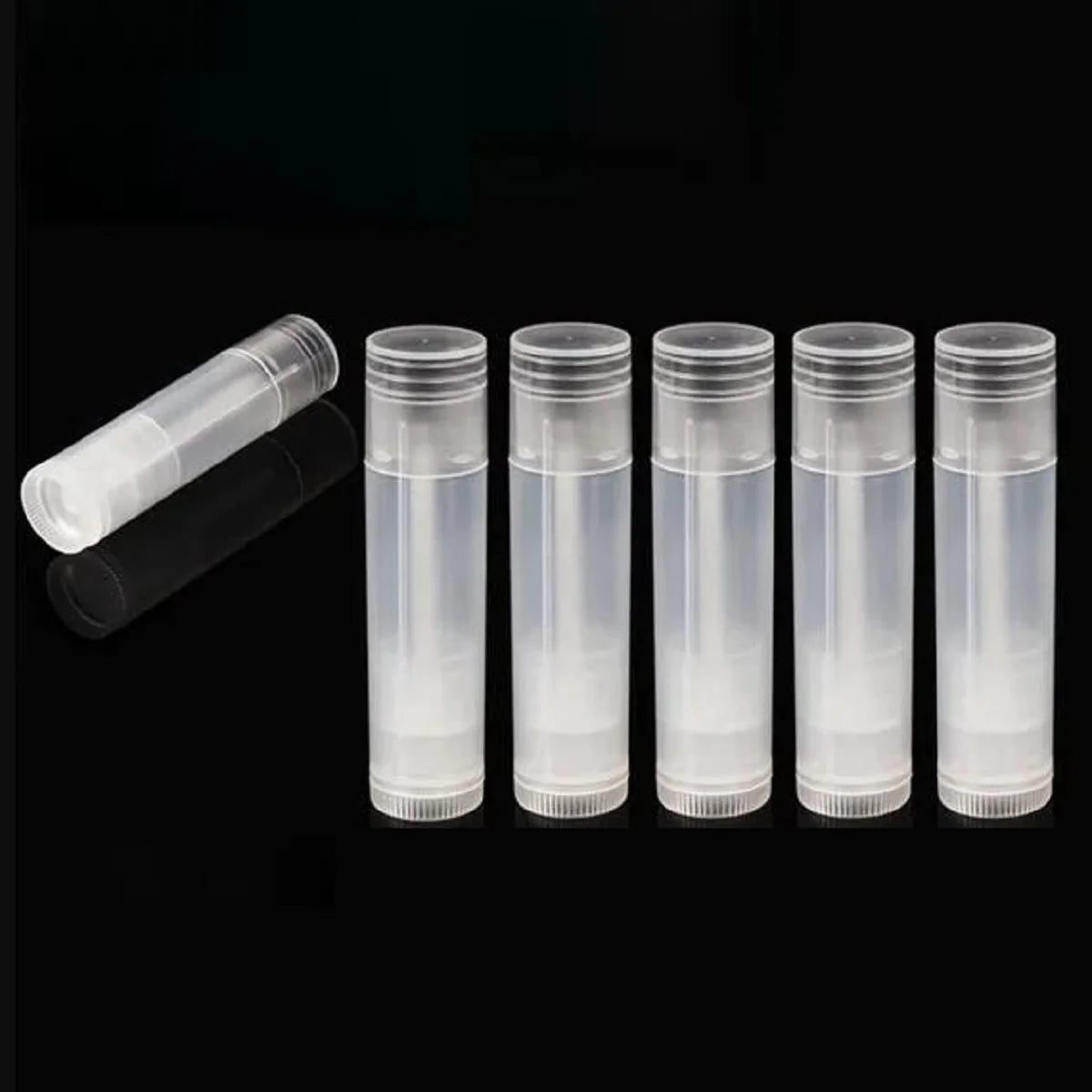 White Lip Balm Tubes for DIY Cosmetics