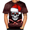 Gothic Skull 3D Print Christmas T-Shirt
