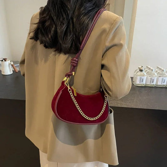 Trendy Suede Hobo Tote Bags for Women