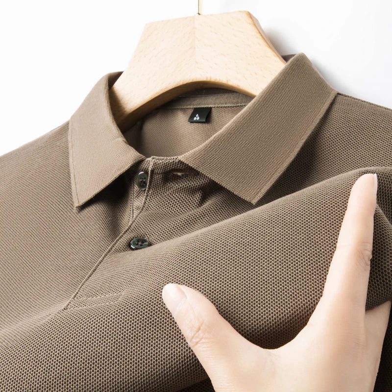 Men's Cotton Polo Shirt for Summer Sports