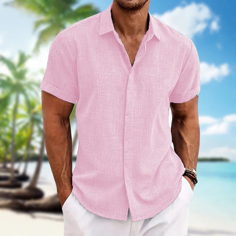 Lightweight Casual Men’s Cotton Linen Shirt