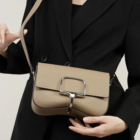 Trendy Cowhide Leather Crossbody Bags for Women