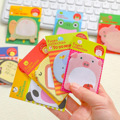 Cute Animal Sticky Notes Notepad Set