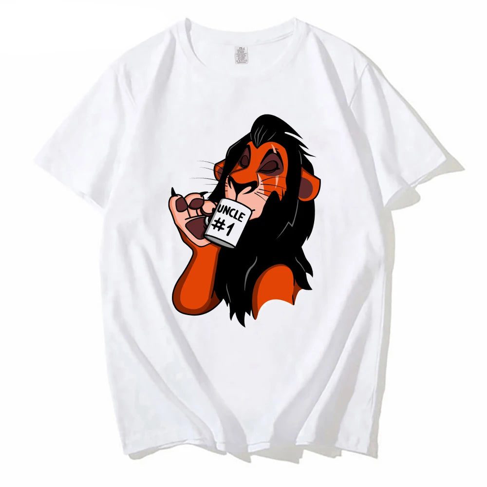 Men's Oversized Pocket T-Shirt with Lion Print