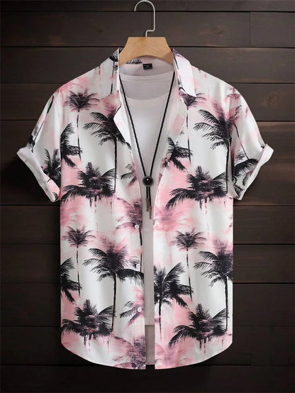 Men's Retro Hawaiian Shirt for Casual Style