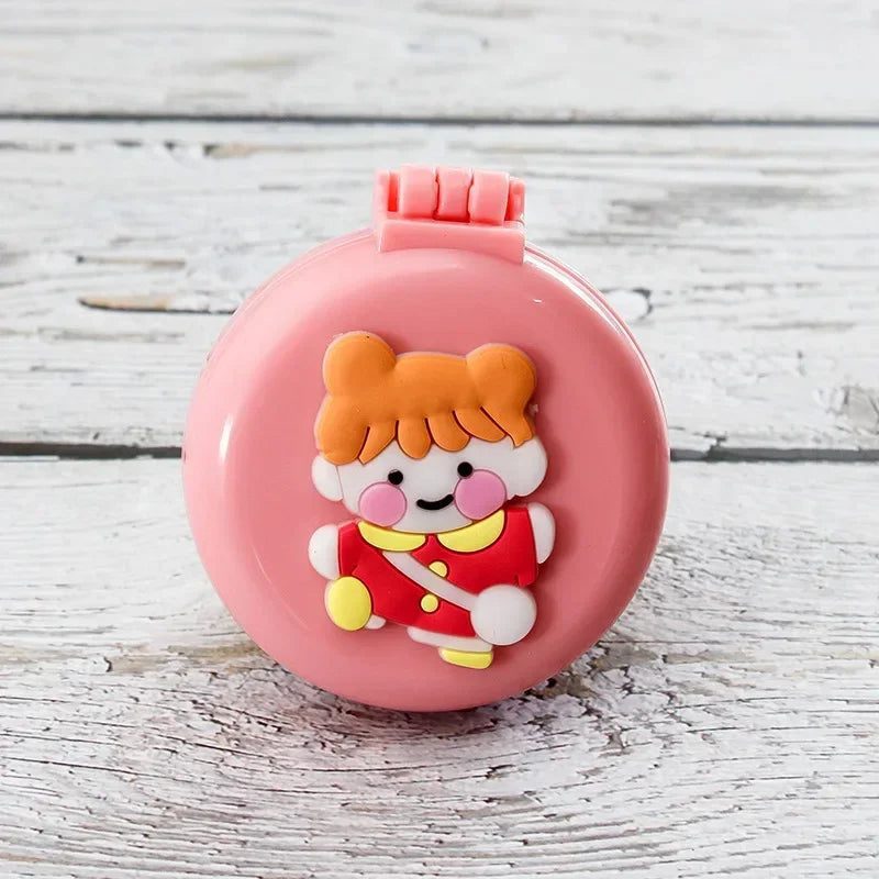 Compact Travel Hair Brush with Mirror