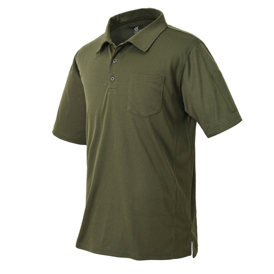 Men's Breathable Summer Polo Shirt with Pocket