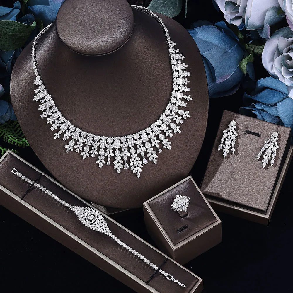 2023 Bridal Wedding Jewelry Set - 4 Pieces