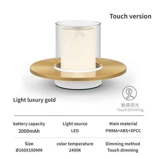 Rechargeable Small Decorative Night Lamp for Romance