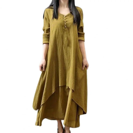 2024 Women's Cotton Linen Dresses for Style