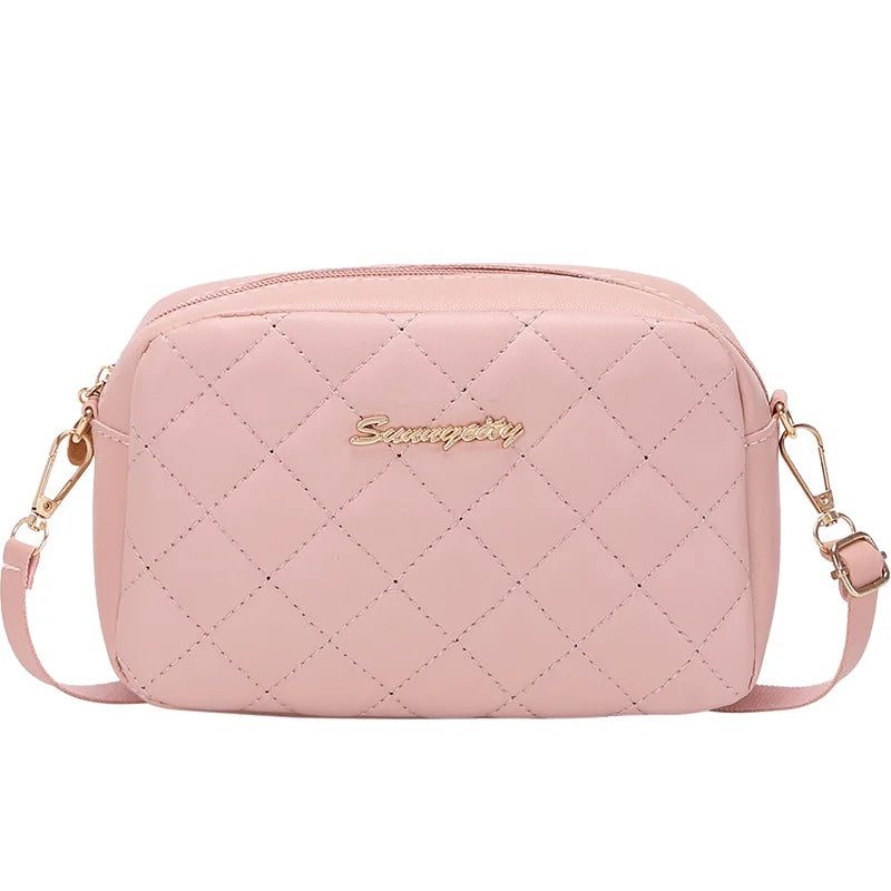 Fashion Diamond Grid Crossbody Bag for Women