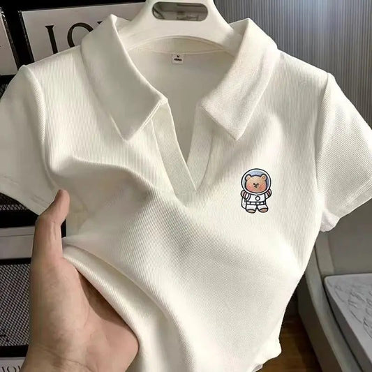 2024 Women's Slim Fit Cropped T-Shirt