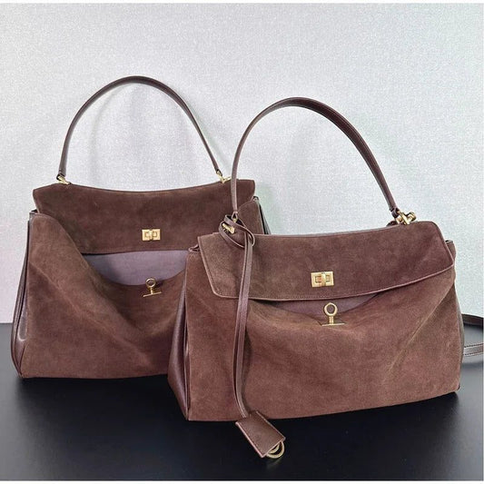 Luxury Retro Suede Handbags for Women
