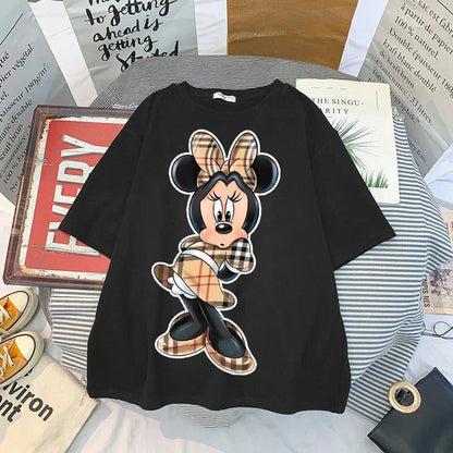 Vintage Oversized Mickey Minnie T-Shirt for Women