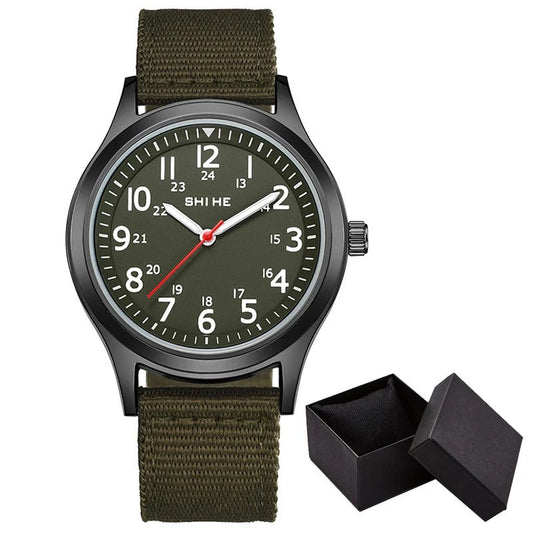 Unisex Luminous Dial Military Sports Quartz Watch