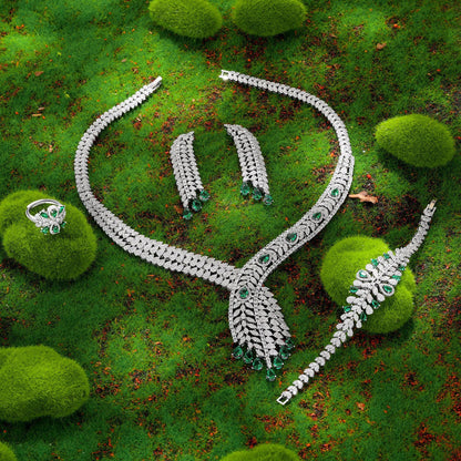 2023 Bridal Wedding Jewelry Set - 4 Pieces