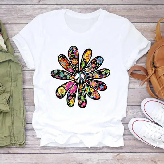 Floral Print Oversized T-Shirt for Women