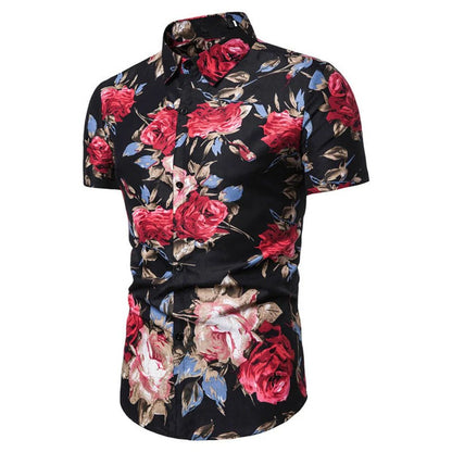 Men's Hawaiian Floral Shirt - Summer Style