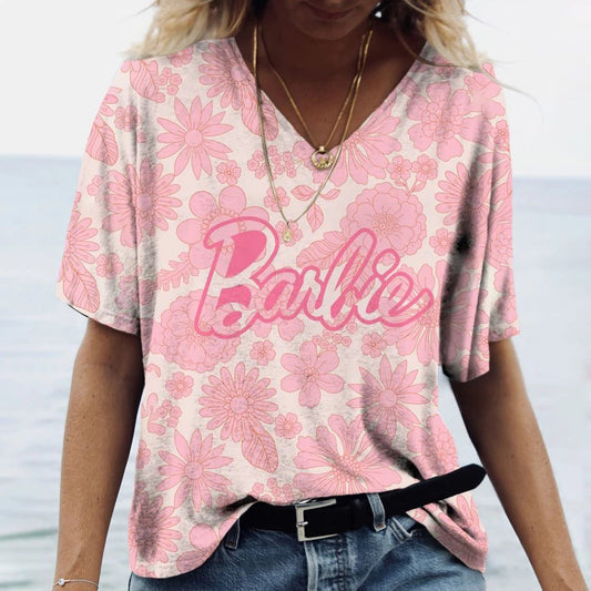 Funny Summer T-Shirt for Women - Barbie