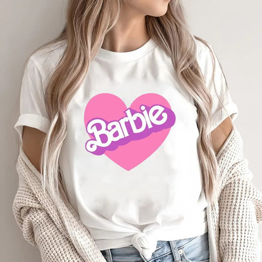 Barbie T-Shirt Women: Soft Cotton Summer Tops for Girls