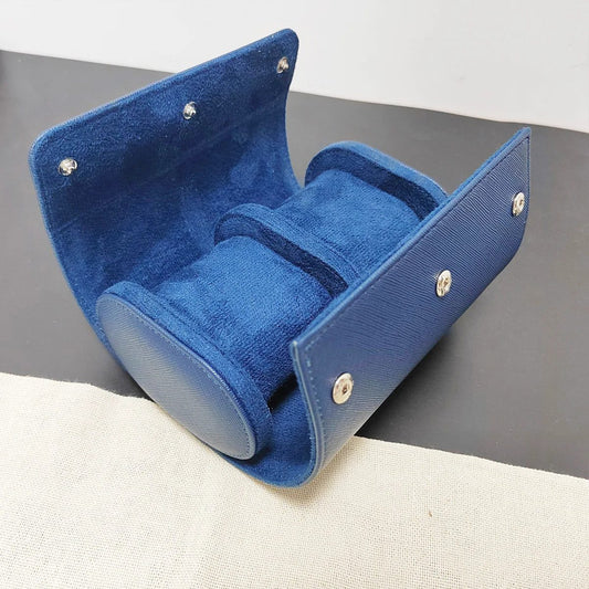 Chic Vintage Leather Watch Organizer Travel Case