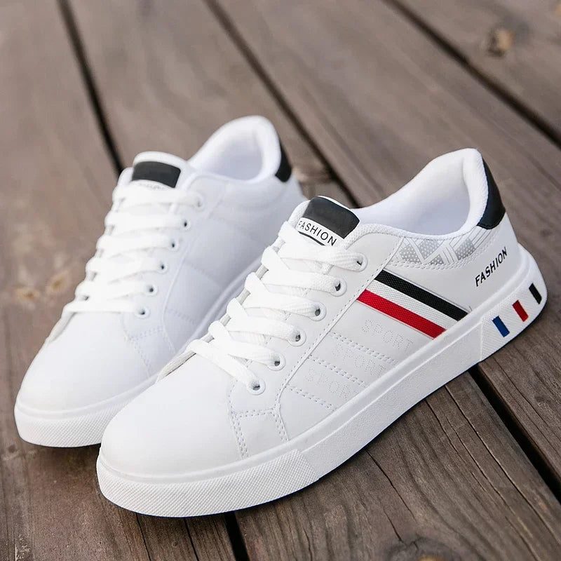 2024 Men's Casual Lace-Up White Sneakers