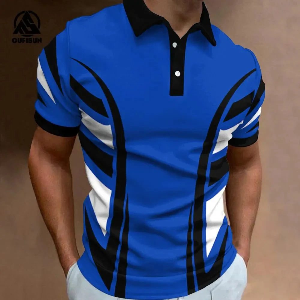 Men's Casual Polo Shirt for Summer Golf