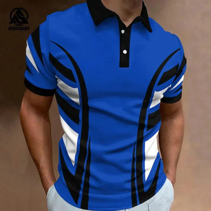 Men's Casual Polo Shirt for Summer Golf