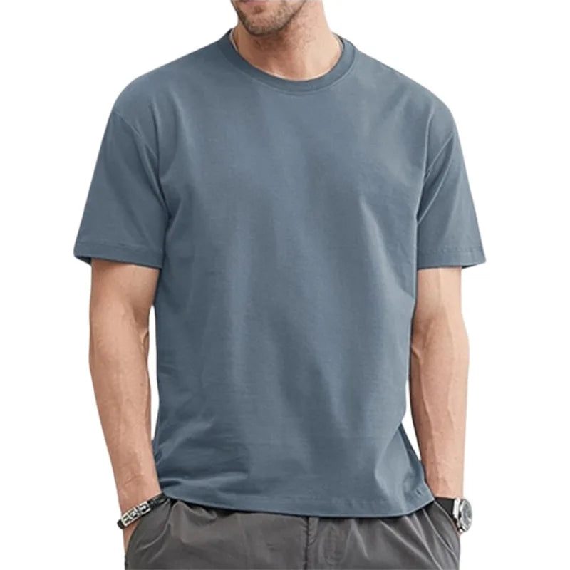 Men's Summer Cotton T-Shirts Plus Size