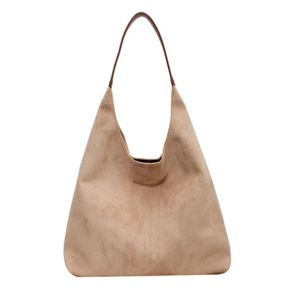 Vintage Suede Tote Bag for Women