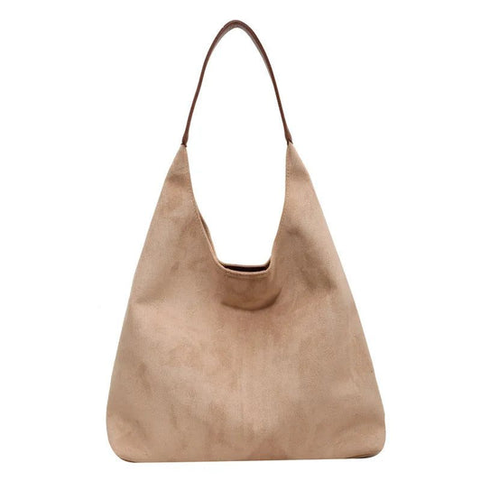 Vintage Suede Tote Bag for Women